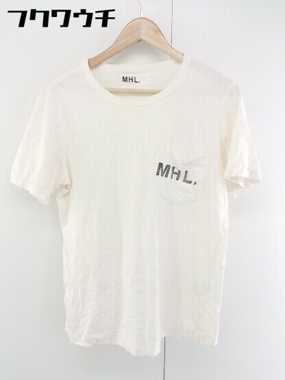 ◇ MARGARET HOWELL マーガレットハウエル 半袖 Tシャツ カットソー サイズM アイボリー メンズ