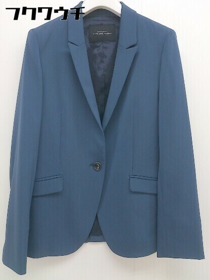 ◇ green label relaxing UNITED ARROWS 1B シングル 長袖 テーラード ジャケット サイズ38 ブルー系 レディース