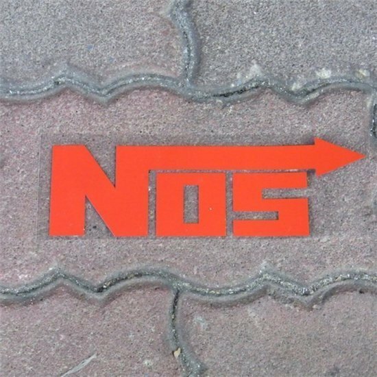 NOS カッティングステッカー （レッド）