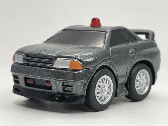 ■★THE POLICE　08　NISSAN　SKYLINE　GT-R（R32）（覆面パトカー）（警察車両/プルバックカー）