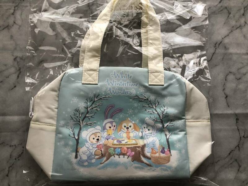 ＜新品・未使用＞ダッフィー＆フレンズ White Wintertime Wonders スーベニアランチケース Duffy and Friends TDS 