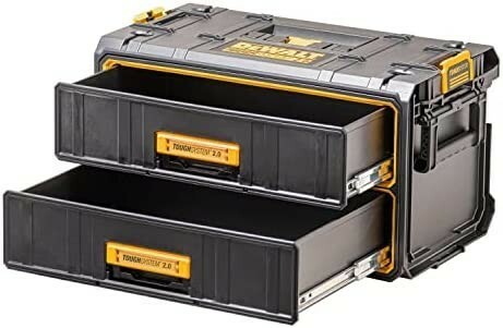 【新品送料無料】デウォルト(DeWALT) タフシステム2.0 2段チェスト 工具箱 収納ケース ツールボックス 積み重ね収納 Tough