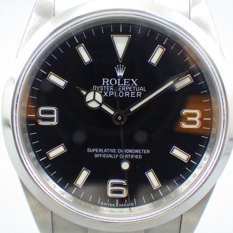 ROLEX ロレックス エクスプローラー1 腕時計 114270 自動巻き ステンレス ブラック文字盤 シルバー 【B商品】