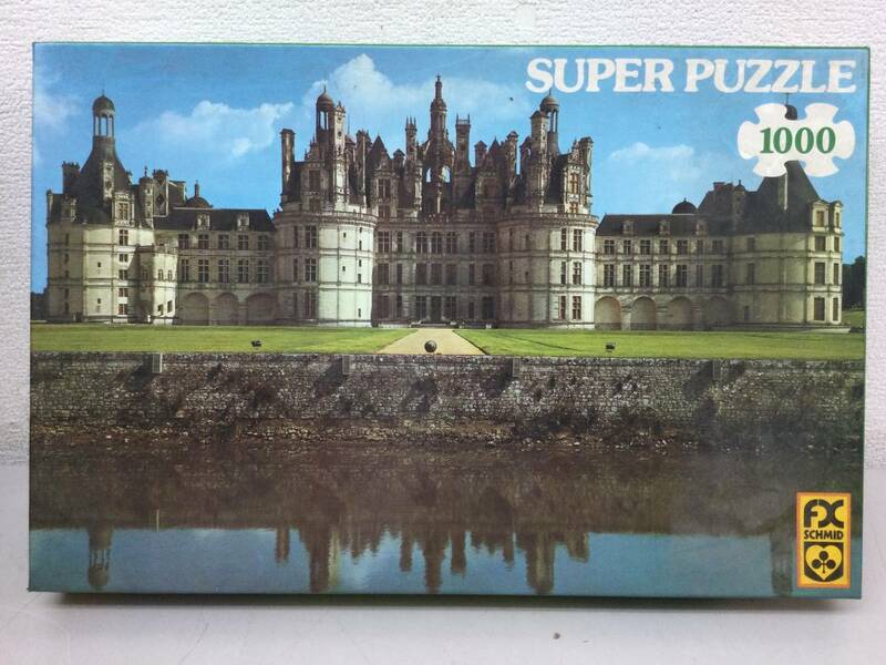 ジグソー パズル FX SCHMID SUPER PUZZLE 1000ピース 風景 海外 フランス シャンボール城 ヴィンテージ 68 x 44 cm