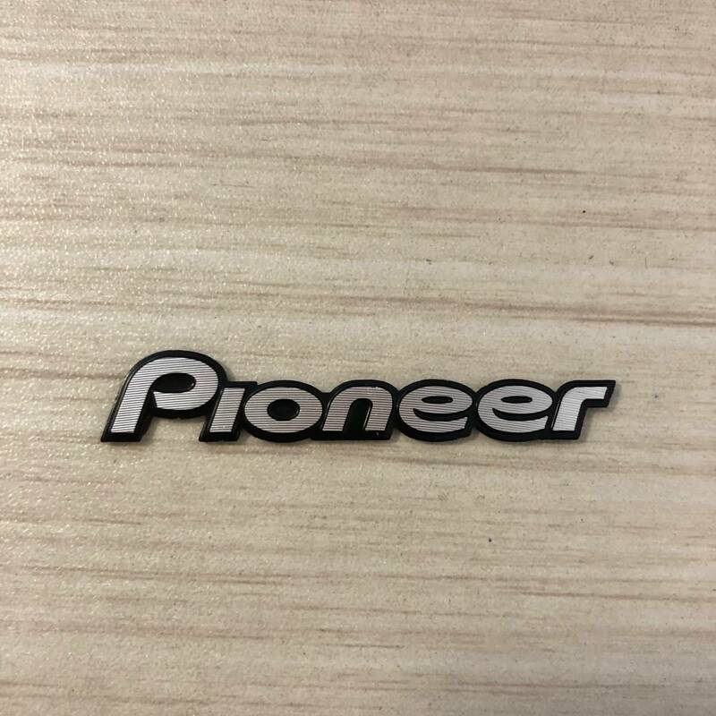 Pioneer パイオニア アルミ エンブレム プレート シルバー/ブラック carrzzeria カロッツェリア bs