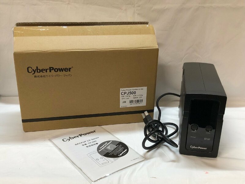 24B016 送料無料 CyberPower CPJ500 通電・ 動作未確認 保管品 ジャンク扱い
