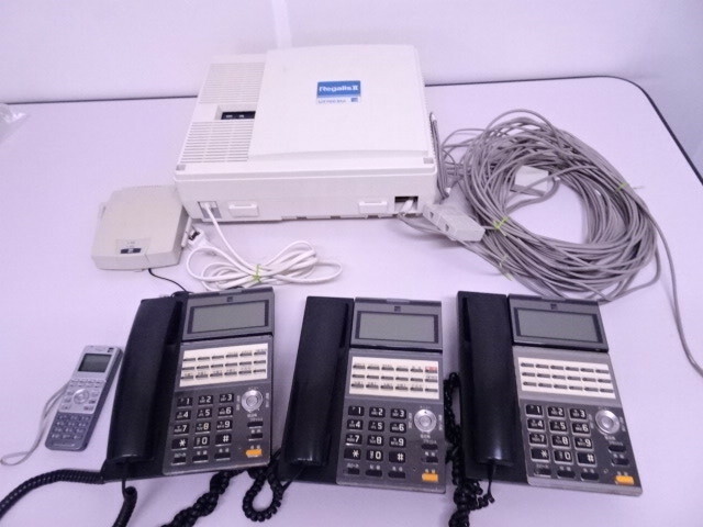 Saxa ビジネスホン一式 サクサ【RegalisⅡ UT700P std】主装置 電話機 中古