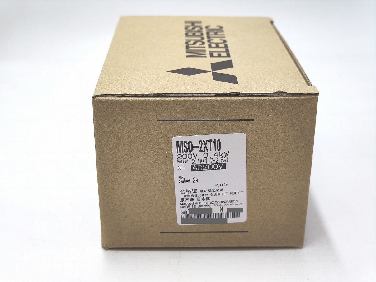 インボイス対応 新品 三菱 MSO-2xT10 200V 0.4kw 2.1A(1.7-2.5A) AC200V 2a その2
