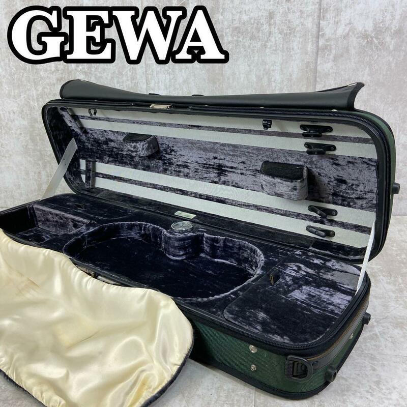 良品　GEWA　ゲバ　湿度計付きバイオリンケース　ヴァイオリン　4/4サイズ　セミハードケース　MADE IN GERMANY　ドイツ製　弦楽器