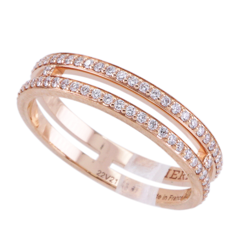 エルメス HERMES アリアンヌ PM ウェディングリング リング 指輪 エタニティリング　ピンクゴールド　ダイヤリング　結婚指輪