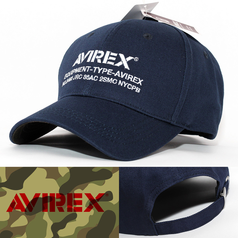 ローキャップ 帽子 メンズ AVIREX NUMBERING LOW CAP アヴィレックス ネイビー 14534000-49 アビレックス ミリタリー アメリカ