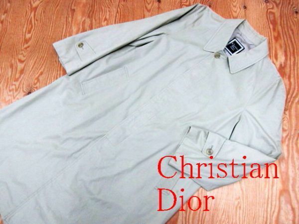 ★クリスチャンディオール Dior★メンズ ステンカラーコート ベージュ★R60128005B