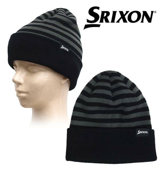 人気☆SRIXON スリクソン ニットキャップ 帽子/SXH4465/ブラック/クロネコDM便はお届けにお日にちがかかります