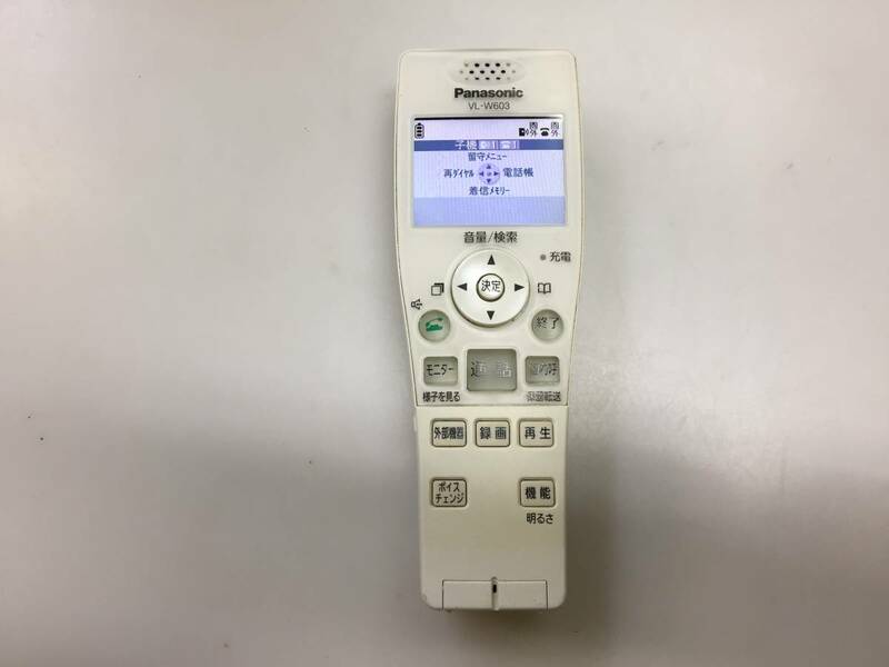 パナソニック ワイヤレスモニター 子機 ドアホンVL-W603 新品互換電池交換済み　中古品429