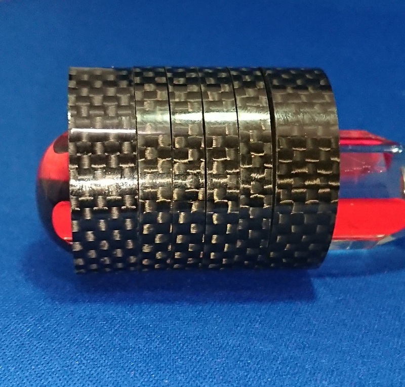カーボンコラムスペーサー 6枚セット（10mm×2、5mm×4枚）