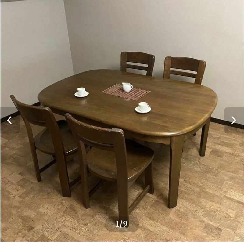 Dining Set(Made In Holland)Table+Chair×4ダイニングテーブル ダイニングテーブルセット ダイニングチェア ダイニングセット 