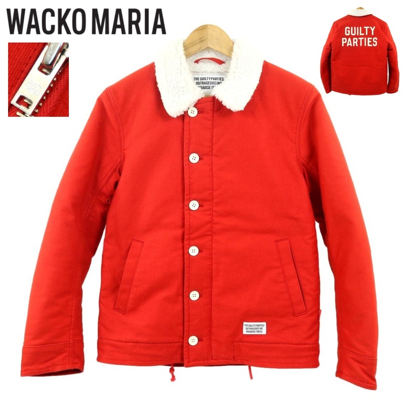 【B2845】【極美品】WACKO MARIA ワコマリア N-1 デッキジャケット フライトジャケット