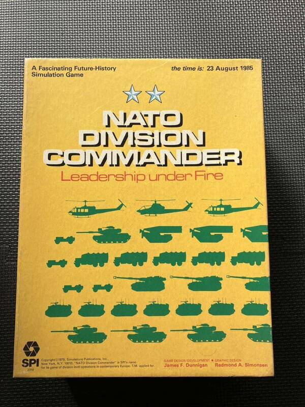 ナトーディヴィジョン NATO DIVISION COMMANDER SPI ボードゲーム ウォーゲーム 当時物 現状品 希少品 シミュレーションゲーム