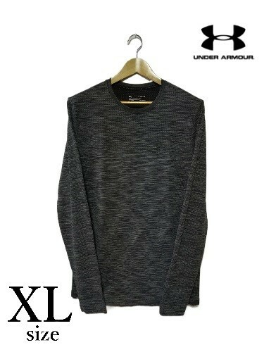 ［USED］ロングTシャツ アンダーアーマー グレー XL 203-0214