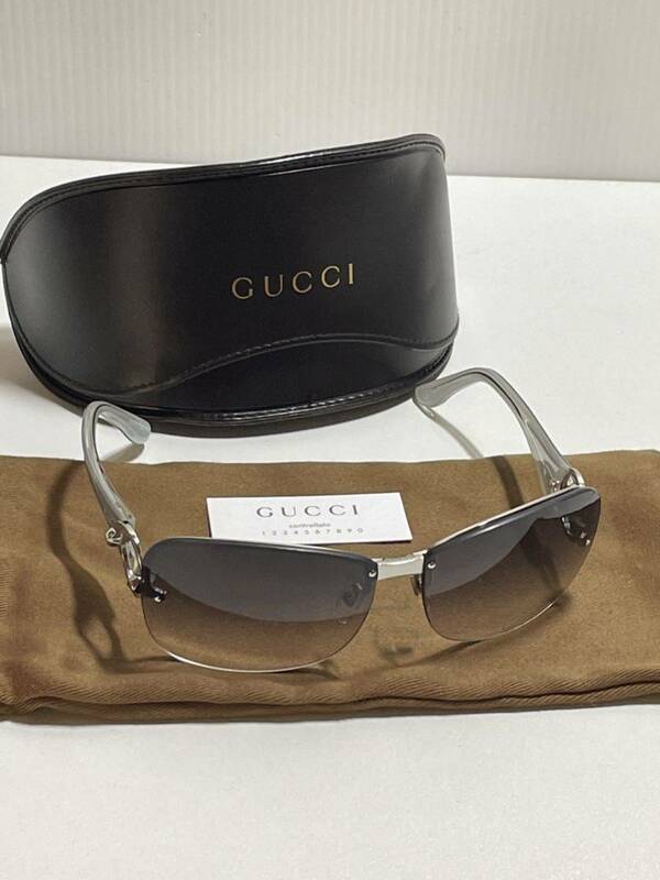 未使用■ GUCCI グッチ サングラス 眼鏡 イタリア ケース 巾着袋付属 メンズ レディース兼用