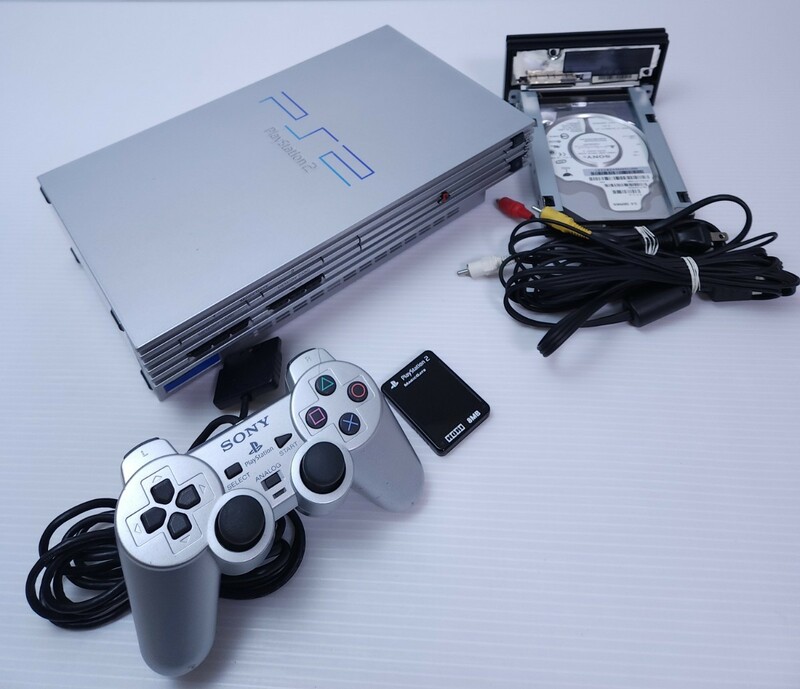 美品/ 動作品 SONY PS2 PlayStation2 プレステ2 SCPH-39000 ソニー プレイステーション２/コントローラ/メモリカード セットレトロ (112)
