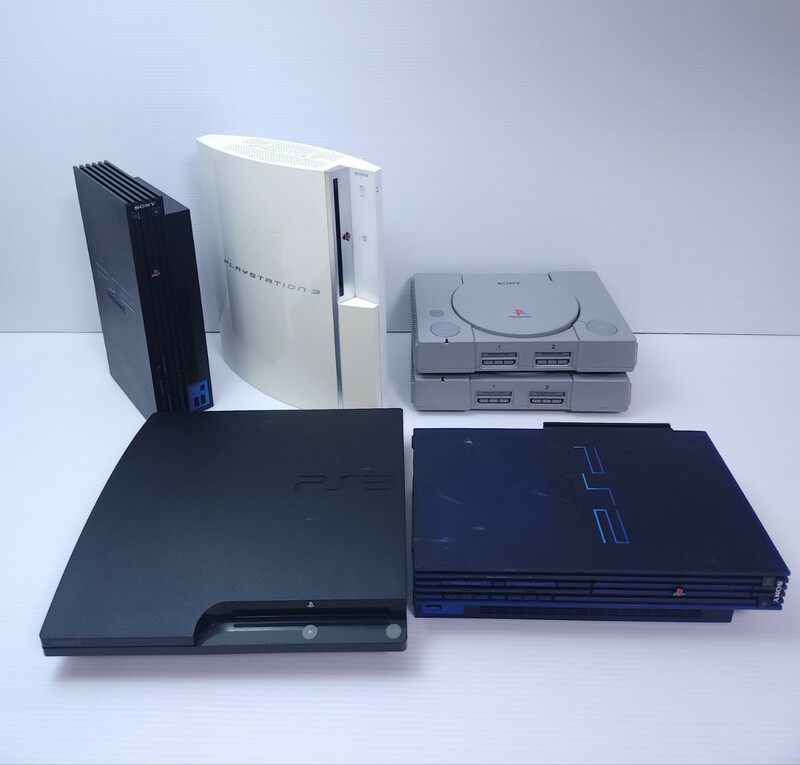 PS3, Ps2, ps1 プレステ3,2,1 Playstation3,2,1本体SCPH 50000MB/NH/ CECH-2000, CECHL-00まとめて 大量 6台(96)