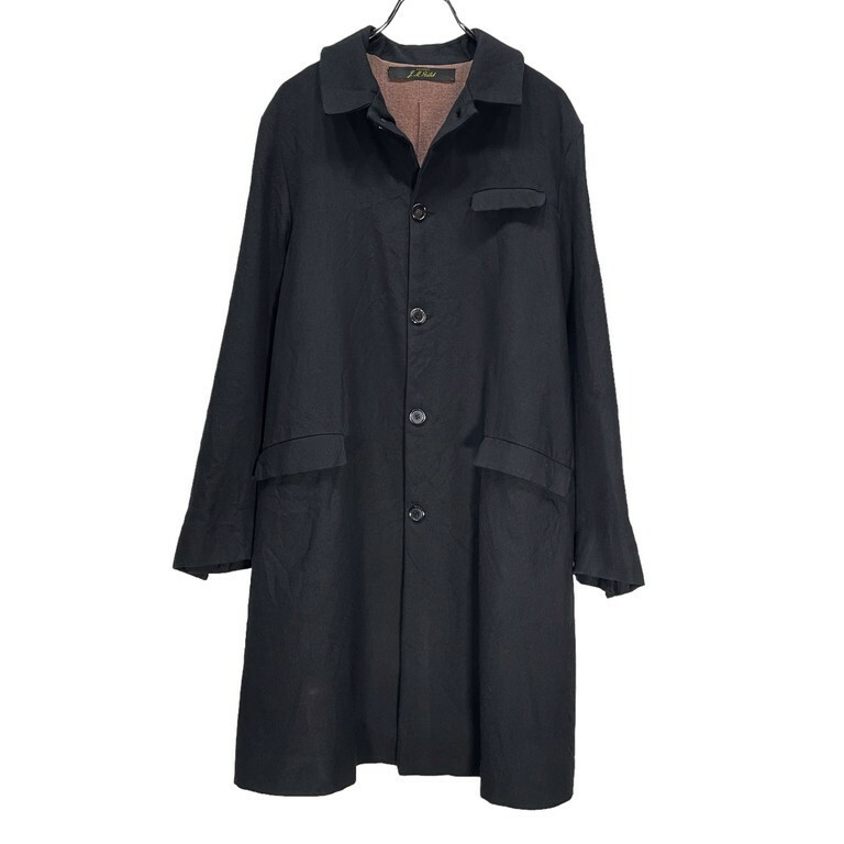 ARCHIVIO J.M.Ribot 【men5375I】 1940's RAW SILK LINING WOOL LONG COAT ローシルクライニングウールロングコート アルキビオ AR