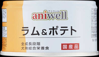 アニウェル ラム＆ポテト85ｇ×24缶