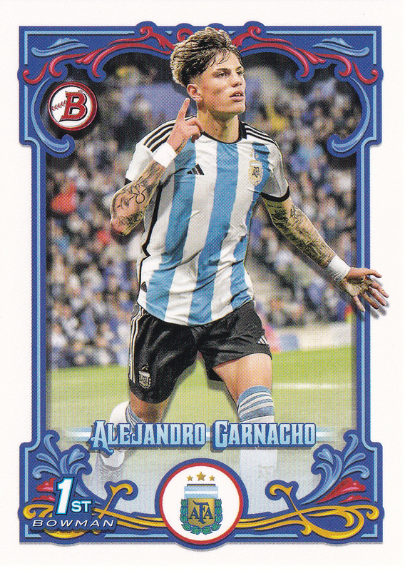 【ガルナチョ/Alejandro Garnacho】2023 Topps Argentina Fileteado Bowman 1st Base