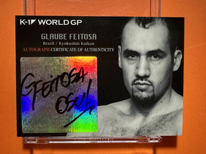 グラウベ・フェイトーザ　GLAUBE FEITOSA 直筆サインカード　autograph Card k-1 WORLD GP