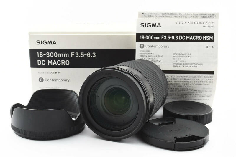 ★良品★ SIGMA シグマ 18-300mm F3.5-6.3 DC MACRO OS HSM Contemporary For SONY / ソニー 元箱/付属品付 #1048