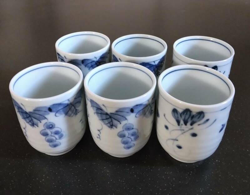 湯呑茶碗　６個　昭和レトロ