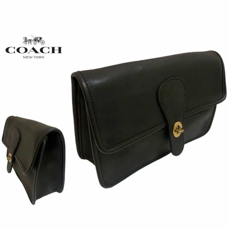 OLD COACH オールドコーチ COACH VINTAGE コーチ ヴィンテージ MADE IN USA USA製 No.0516 414 セカンドバッグ クラッチバッグ アーカイブ