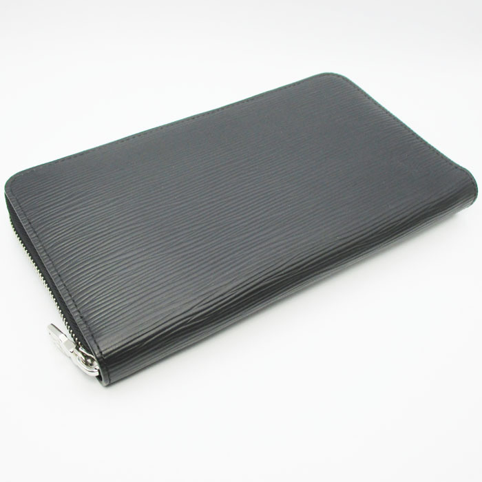 LV エピ ジッピーオーガナイザー M62643 ラウンドファスナーウォレット ブラック ICチップ 綺麗