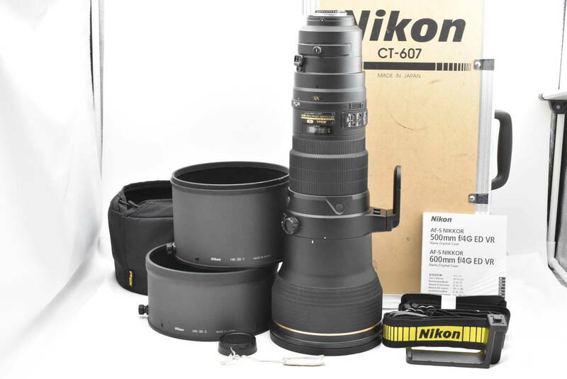 Nikon ニコン AF-S NIKKOR 600mm F4 G ED VR レンズ 専用ケース付き (t5739)
