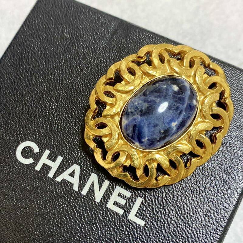 CHANEL シャネル ブローチ ヴィンテージ カラーストーン ココマーク アクセサリー accessory vintage broach jewelry