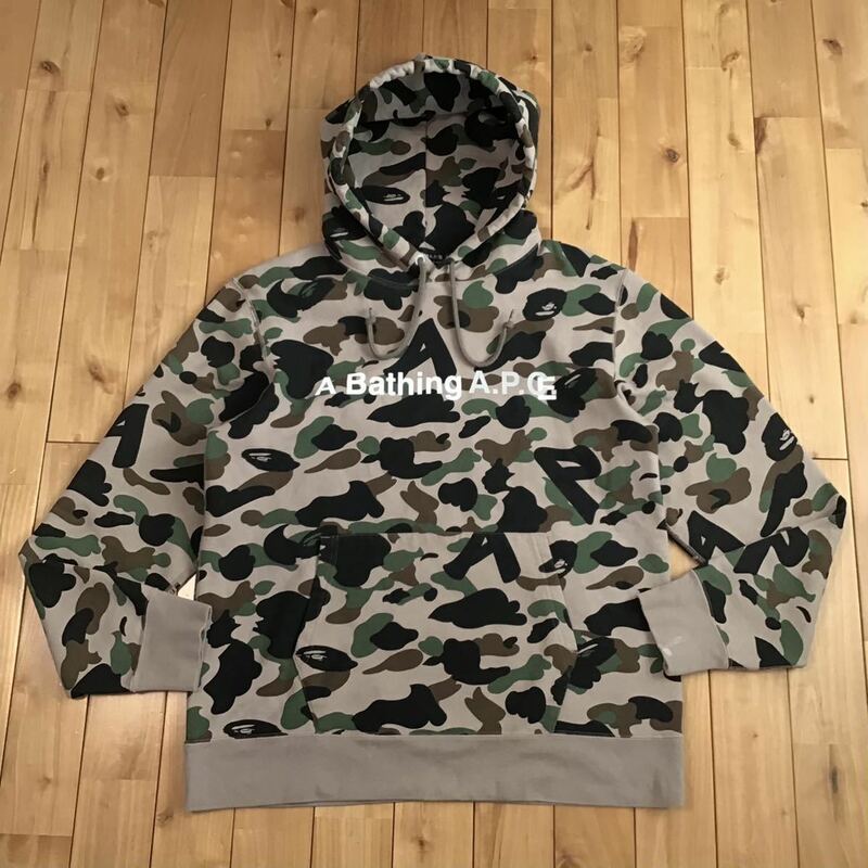 ★XL★ A.P.C. × BAPE camo プルオーバー パーカー a bathing ape BAPE APC pullover hoodie エイプ ベイプ アベイシングエイプ 迷彩 m9