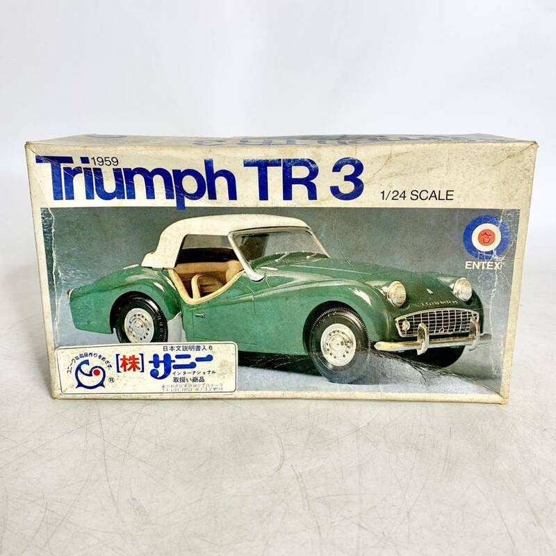 未組立 サニー 1/24 トライアンフ TR3 1959 Triumph プラモデル entex エンテックス 9112 現状品