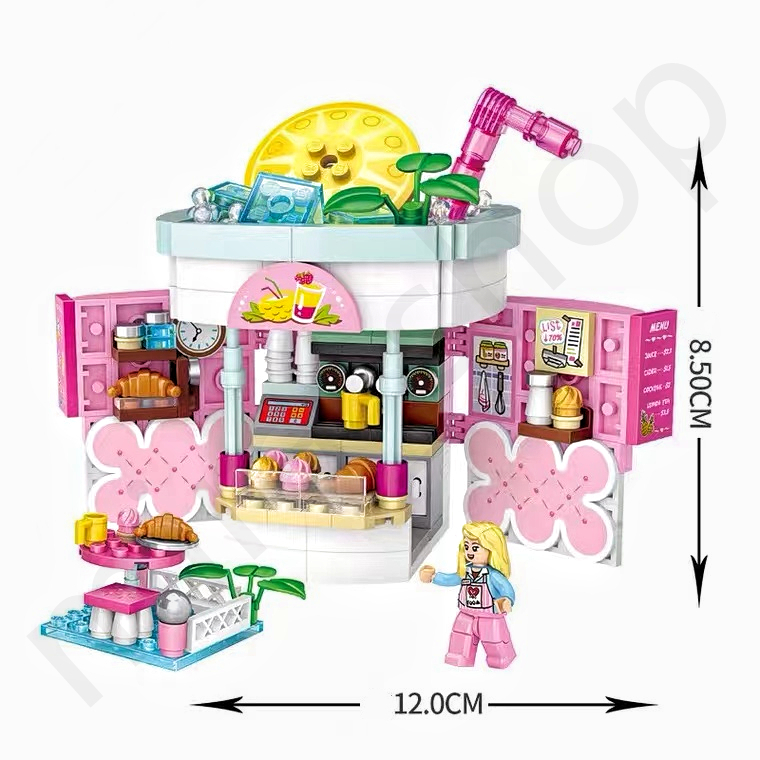 レゴ LEGO 互換 不可 LOZ ブロック 積木 ジュース屋 可愛い 玩具 子供大好き 組立 遊園地 手作り 知育 親子交流