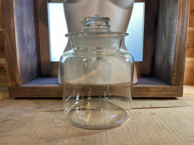 昭和レトロ　レトロ　保存容器　キャニスター　ガラス瓶