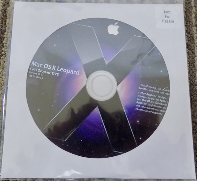 Mac OS X Leopard CPU Drop-in DVD Version 10.5