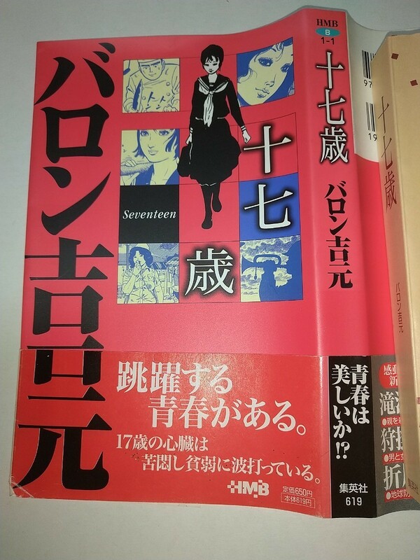 【中古コミック文庫】十七歳 バロン吉元 集英社 1999年1刷帯あり 角ダメージあり