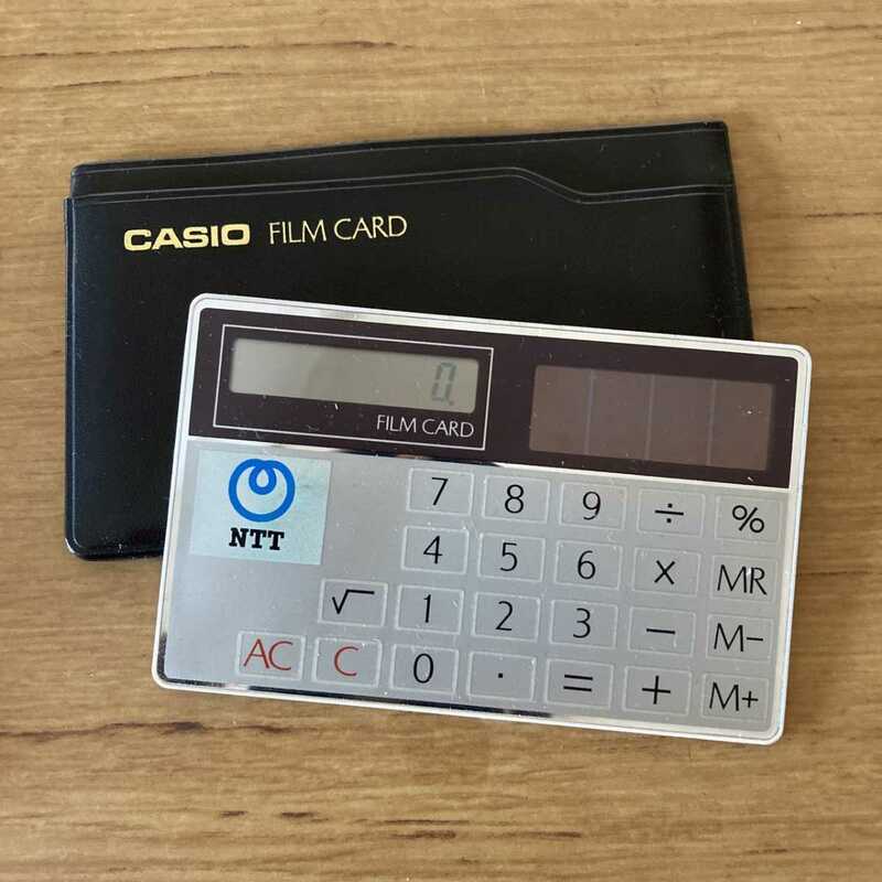 計算器　電卓　薄型　　CASIO　カシオ　ビンテージ　古い　NTT　日本電信電話株式会社　送料９４円