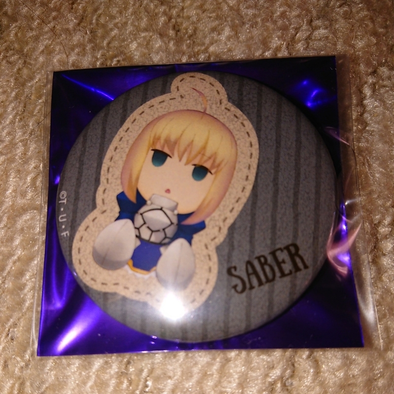 Fate/stay night Heaven's Feel セイバー アルトリア マルイ ぬいぐるみ 缶バッジ 新品