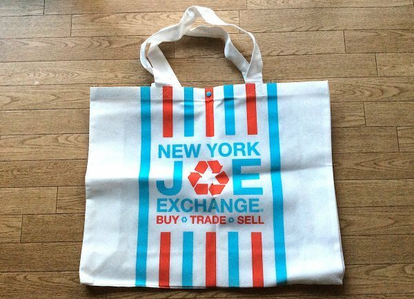 未使用NEW YORK JOE EXCHANGEエコバッグ下北ニューヨークジョー古着屋ショッピングバッグ買い物袋ビンテージVINTAGEランドリーバッグ