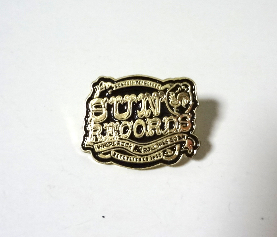 ⑤ Sun Records/サンレコード ロゴ メタルピンバッジ Sun Studio/サンスタジオ Memphis Tennessee 50s/60s/Rock’n Roll/Rockabilly/R&B