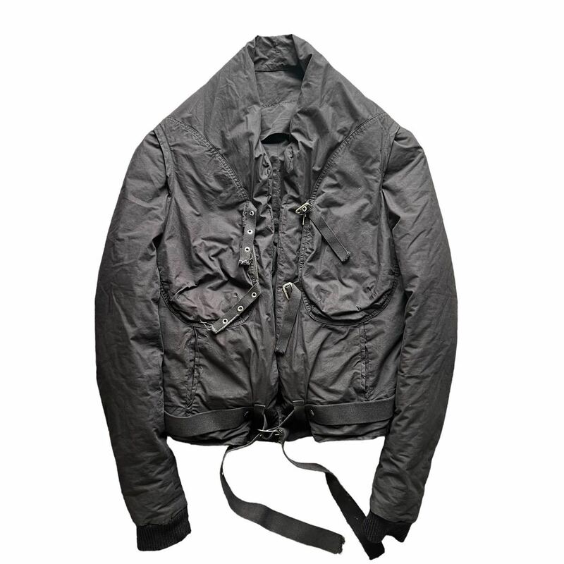 RICK OWENS 05AW MOOG NYLON BONDAGE PUFFER DOWN JACKET リックオウエンス ムーグ ボンテージ ナイロン ボンバー ジャケット ブルゾン