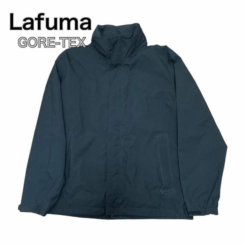 Lafuma ラフマ GORE-TEX ナイロンジャケット フード付き黒ブラック XXL