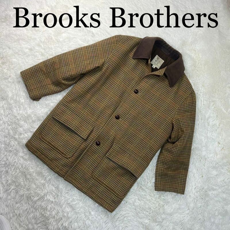 Brooks Brothers ブルックス ブラザーズ コート ブラウン チェック S アウター