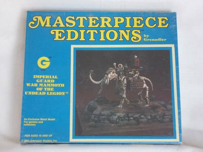 Masterpiece Editions by Grenadier/Imperial Guard War Mammoth of the Undead Legion(No.5505/1986)☆Sculpting(造形) by Andrew Chernak